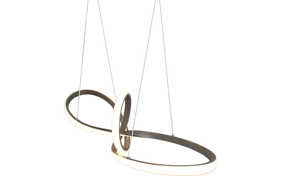 HLW LED Dimmable LED Pendant Lamp 28W - Warm White 3000K - Matte Nickel - Aluminum