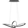 HLW LED Dimbare LED Hanglamp 28W - Warm Wit 3000K - Mat Nikkel - Aluminium