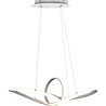 Moderne witte dimbare LED hanglamp 28W met neutraal wit licht voor sfeervolle verlichting Moderne witte dimbare LED hanglamp 28W met neutraal wit licht voor sfeervolle verlichting