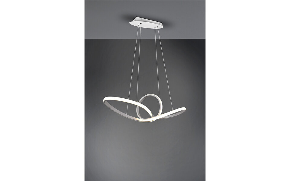 HLW LED LED Hanglamp 28W - Dimbaar, Neutraal Wit 4000K - Mat Wit Aluminium