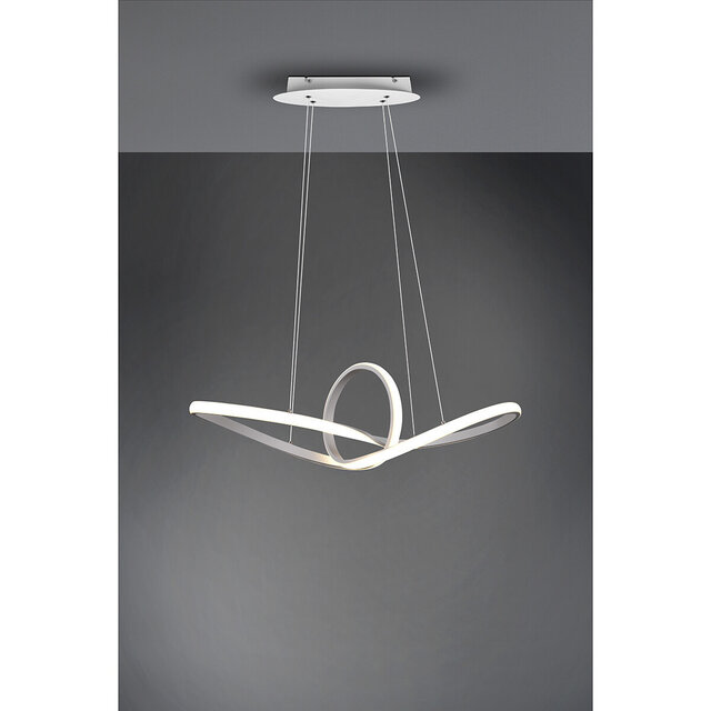 HLW LED LED Hanglamp 28W - Dimbaar, Neutraal Wit 4000K - Mat Wit Aluminium