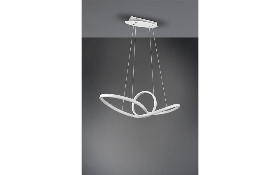 HLW LED LED Hanglamp 28W - Dimbaar, Neutraal Wit 4000K - Mat Wit Aluminium