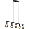 Black LED Pendant Lamp Trion Zuncka - 5-light, Rectangular, Matte Aluminum Black LED Pendant Lamp Trion Zuncka - 5-light, Rectangular, Matte Aluminum