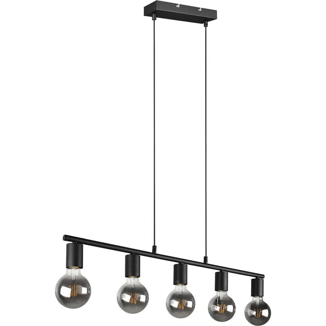 HLW LED Black LED Pendant Lamp Trion Zuncka - 5-light, Rectangular, Matte Aluminum HLW LED Black LED Pendant Lamp Trion Zuncka - 5-light, Rectangular, Matte Aluminum