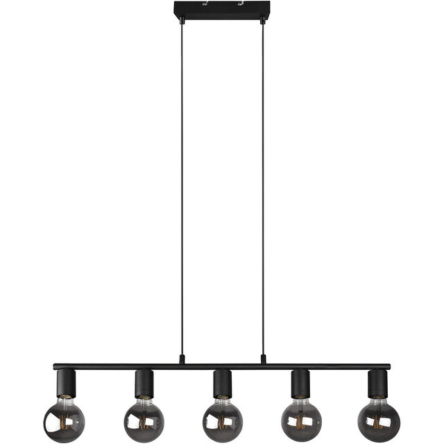 HLW LED Zwarte LED Hanglamp Trion Zuncka - 5-lichts, Rechthoekig, Mat Aluminium HLW LED Zwarte LED Hanglamp Trion Zuncka - 5-lichts, Rechthoekig, Mat Aluminium