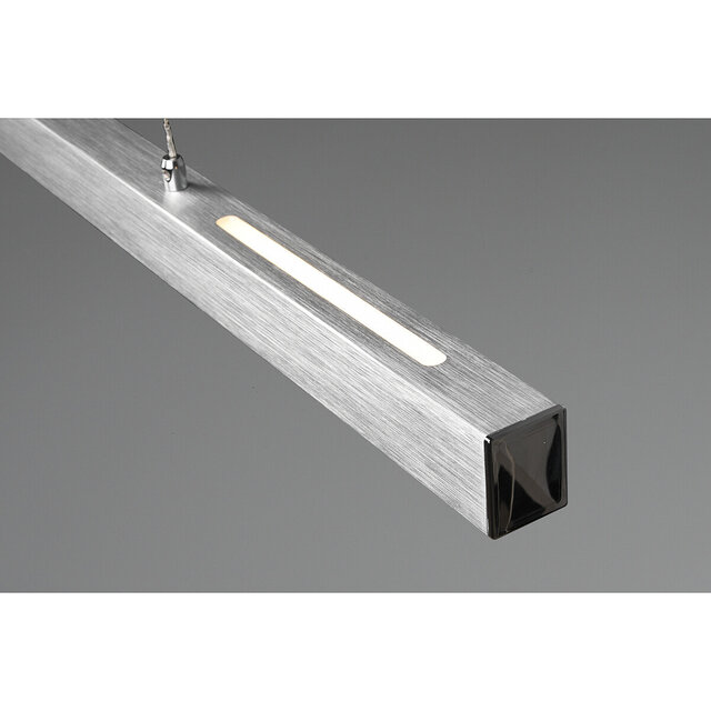 HLW LED LED Hanglamp 31W - Dimbare Mat Grijze LED Hanglamp met Warm Wit Licht 3000K