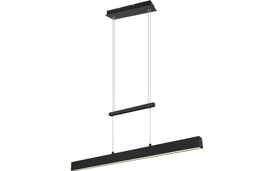 HLW LED LED Hanglamp 31W - Dimbaar, Mat Zwart & Warm Wit - Trion Parola
