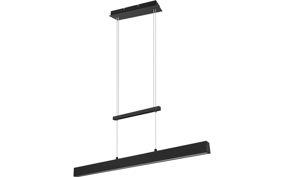 HLW LED LED Hanglamp 31W - Dimbaar, Mat Zwart & Warm Wit - Trion Parola