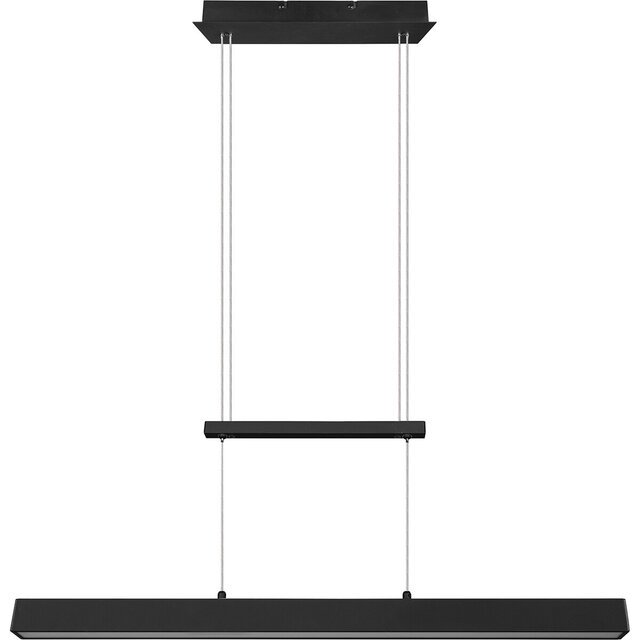 HLW LED LED Hanglamp 31W - Dimbaar, Mat Zwart & Warm Wit - Trion Parola