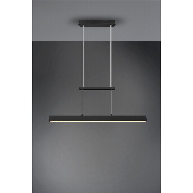 HLW LED LED Hanglamp 31W - Dimbaar, Mat Zwart & Warm Wit - Trion Parola