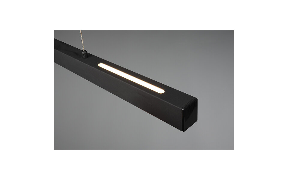 HLW LED LED Pendant Lamp 31W - Dimmable, Matte Black & Warm White - Trion Parola
