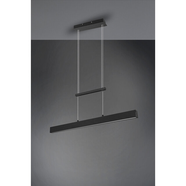 HLW LED LED Pendant Lamp 31W - Dimmable, Matte Black & Warm White - Trion Parola