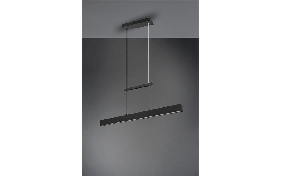 HLW LED LED Pendant Lamp 31W - Dimmable, Matte Black & Warm White - Trion Parola