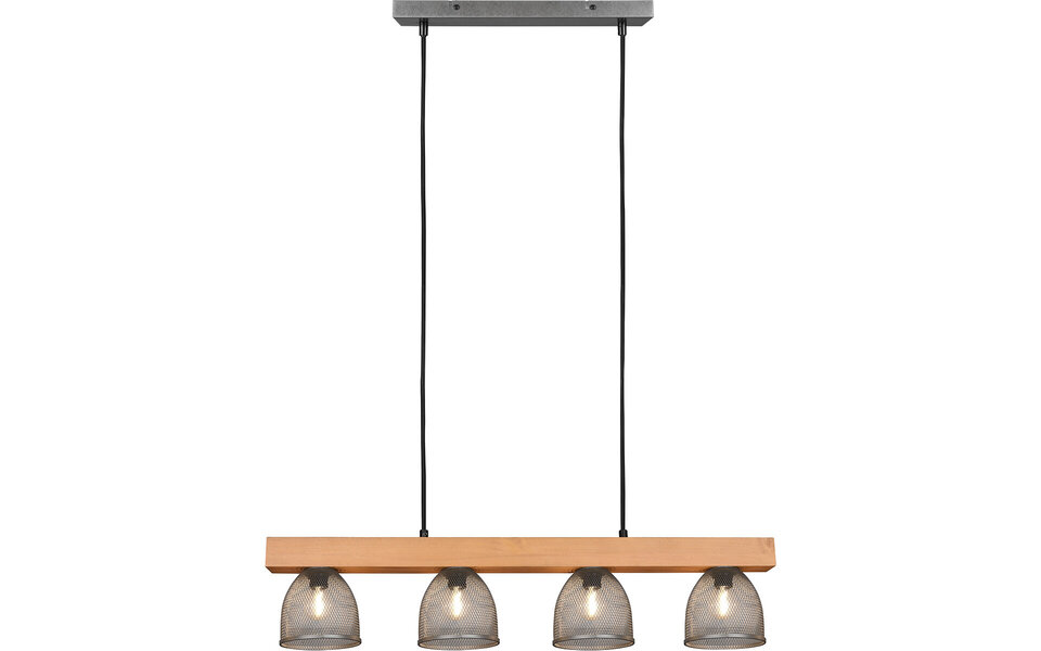 HLW LED LED Pendant Lamp Trion Cinao - 4-light Round Aluminum, Antique Nickel, E14 HLW LED LED Pendant Lamp Trion Cinao - 4-light Round Aluminum, Antique Nickel, E14