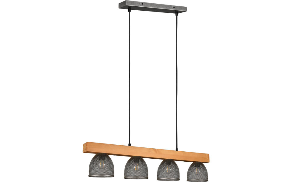 HLW LED LED Pendant Lamp Trion Cinao - 4-light Round Aluminum, Antique Nickel, E14 HLW LED LED Pendant Lamp Trion Cinao - 4-light Round Aluminum, Antique Nickel, E14