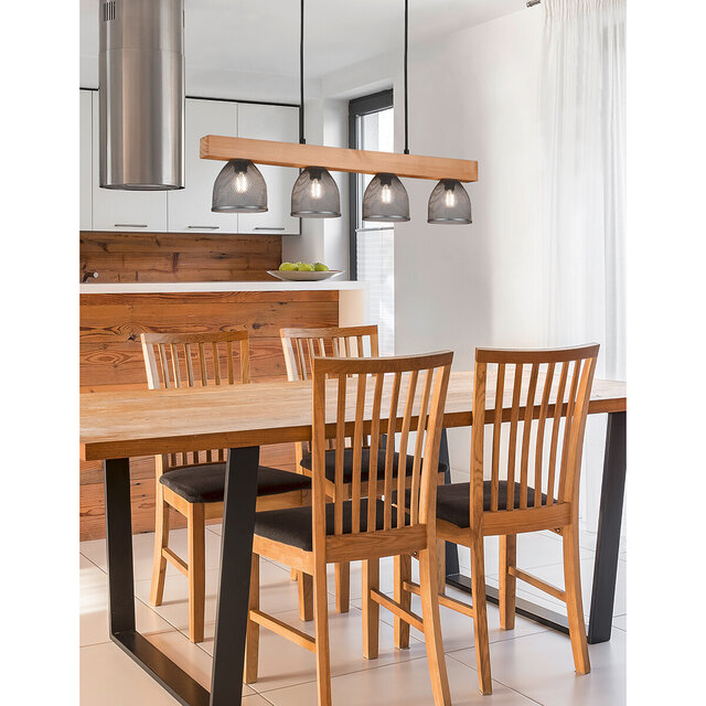 HLW LED LED Hanglamp Trion Cinao - 4-lichts Rond Aluminium, Antiek Nikkel, E14 HLW LED LED Hanglamp Trion Cinao - 4-lichts Rond Aluminium, Antiek Nikkel, E14