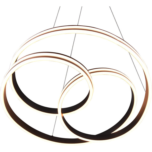 HLW LED LED Hanglamp Trion Yarino 60W - Dimbaar, Aanpasbare Kleur & Mat Zwart HLW LED LED Hanglamp Trion Yarino 60W - Dimbaar, Aanpasbare Kleur & Mat Zwart