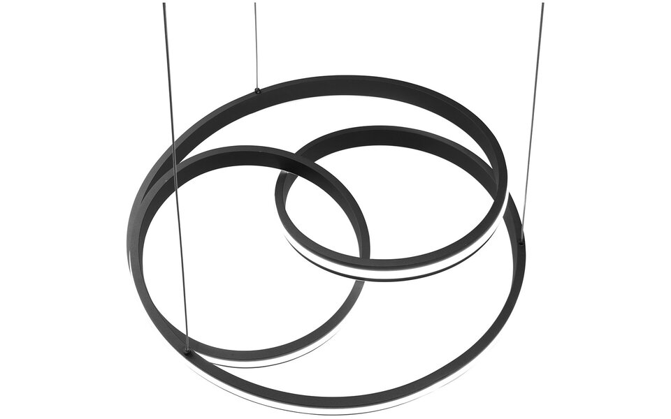 HLW LED LED Pendant Lamp Trion Yarino 60W - Dimmable, Adjustable Color & Matte Black