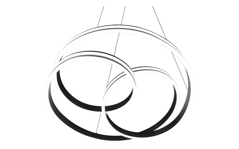 HLW LED LED Pendant Lamp Trion Yarino 60W - Dimmable, Adjustable Color & Matte Black