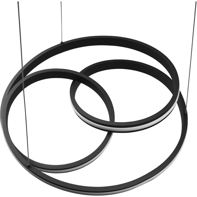 HLW LED LED Pendant Lamp Trion Yarino 60W - Dimmable, Adjustable Color & Matte Black