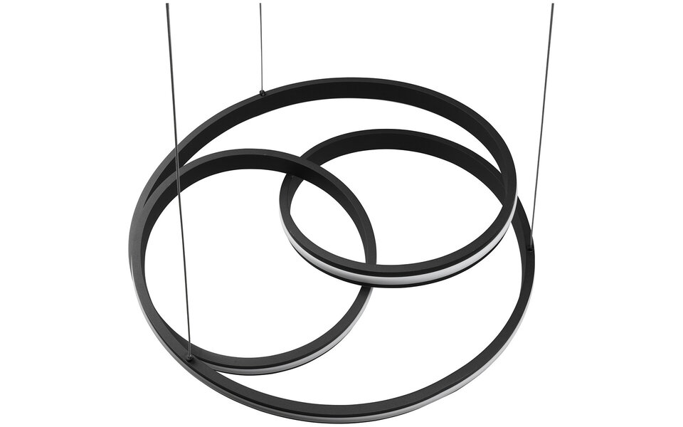 HLW LED LED Pendant Lamp Trion Yarino 60W - Dimmable, Adjustable Color & Matte Black