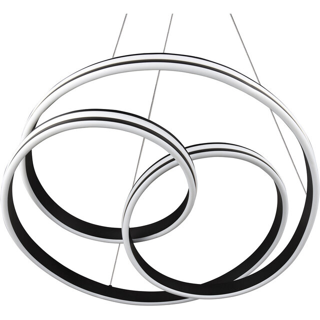 HLW LED LED Pendant Lamp Trion Yarino 60W - Dimmable, Adjustable Color & Matte Black