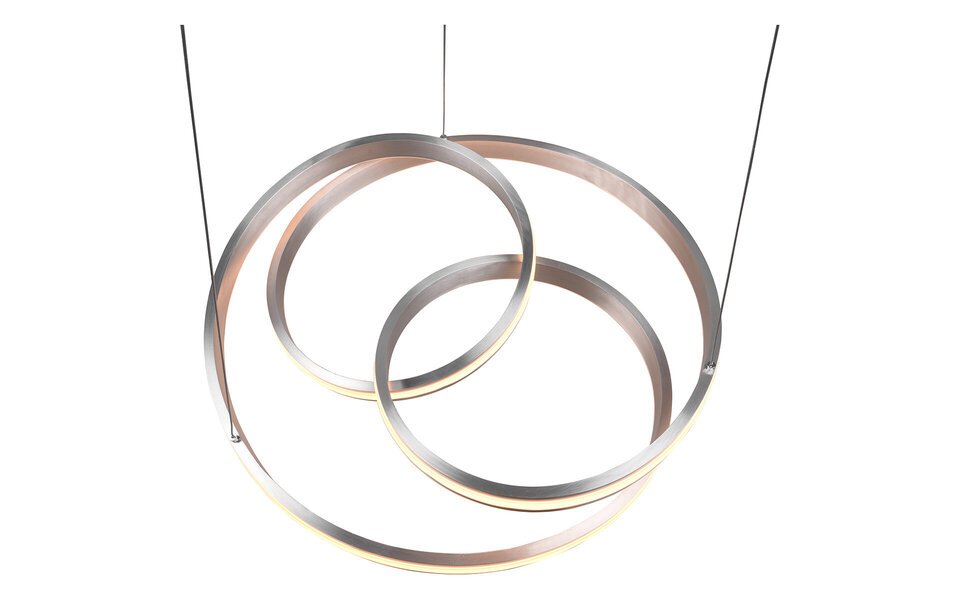 HLW LED Dimbare LED Hanglamp Trion Yarino 60W - Rond, Mat Nikkel, Aluminium HLW LED Dimbare LED Hanglamp Trion Yarino 60W - Rond, Mat Nikkel, Aluminium