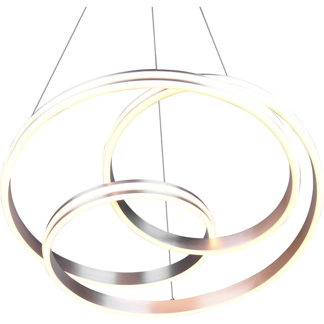 HLW LED Dimbare LED Hanglamp Trion Yarino 60W - Rond, Mat Nikkel, Aluminium HLW LED Dimbare LED Hanglamp Trion Yarino 60W - Rond, Mat Nikkel, Aluminium