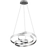 HLW LED Dimmable LED Pendant Lamp Trion Yarino 60W - Round, Matte Nickel, Aluminum
