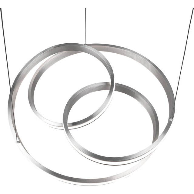 HLW LED Dimmable LED Pendant Lamp Trion Yarino 60W - Round, Matte Nickel, Aluminum