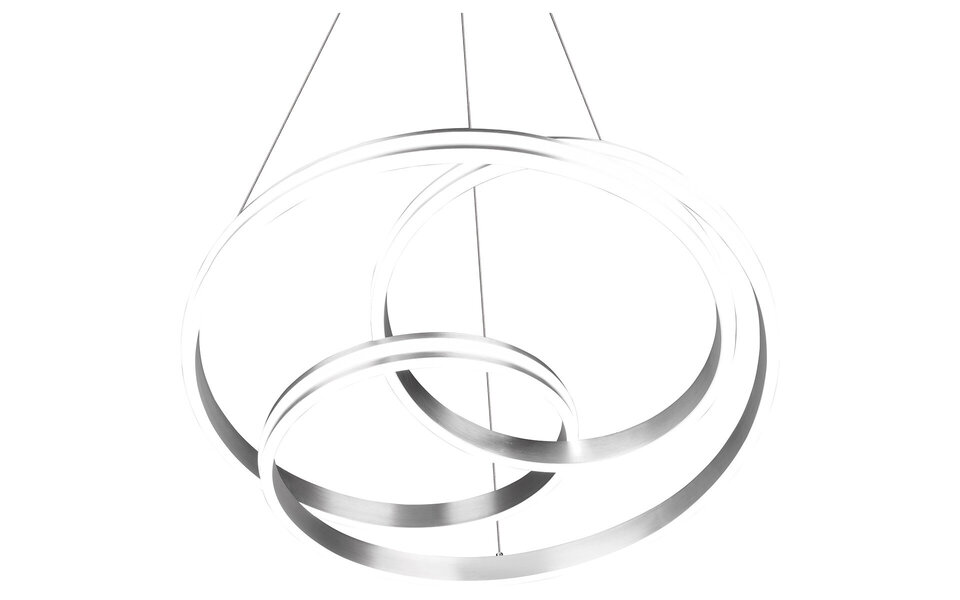 HLW LED Dimmable LED Pendant Lamp Trion Yarino 60W - Round, Matte Nickel, Aluminum