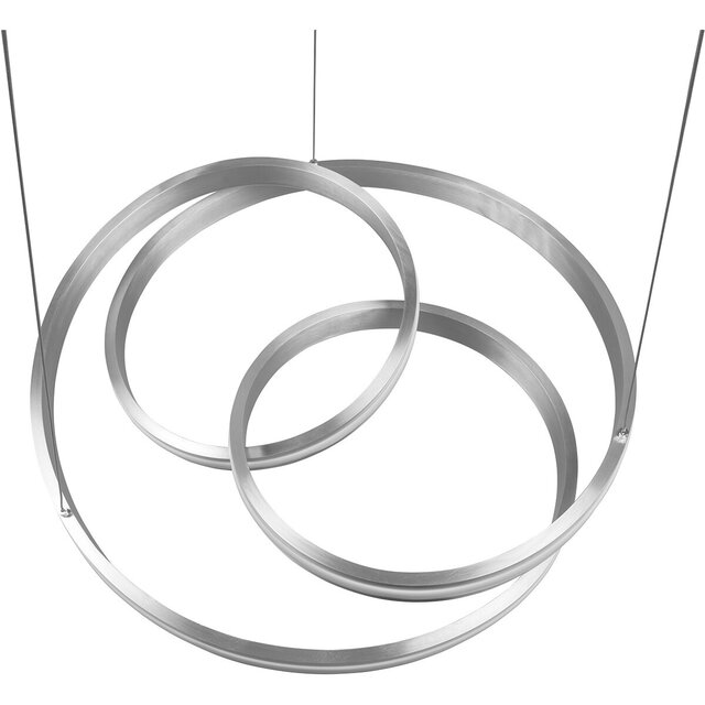 HLW LED Dimbare LED Hanglamp Trion Yarino 60W - Rond, Mat Nikkel, Aluminium HLW LED Dimbare LED Hanglamp Trion Yarino 60W - Rond, Mat Nikkel, Aluminium