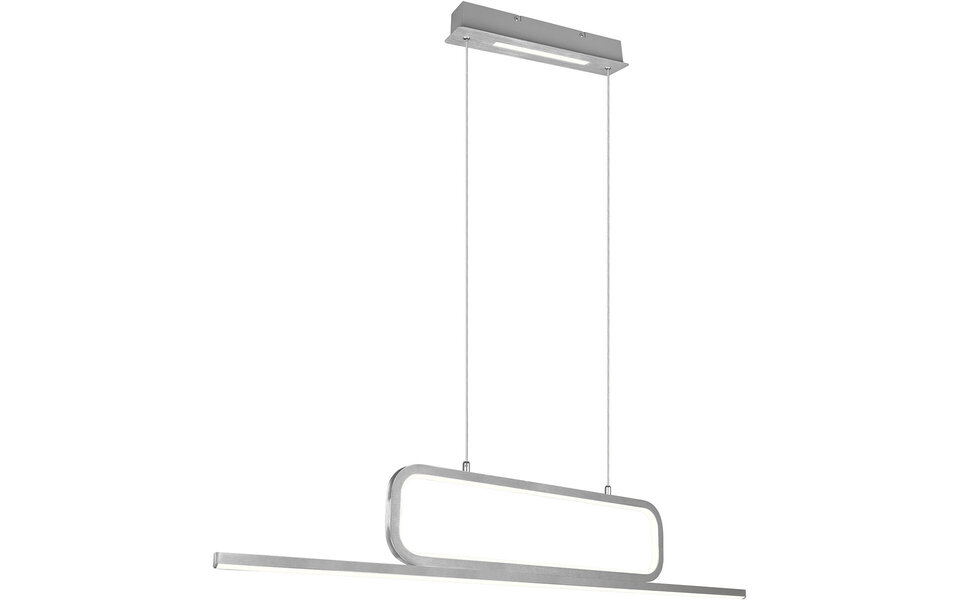 HLW LED Witte Dimbare LED Hanglamp 38W - Warm Wit 3000K - Trion Akina Aluminium