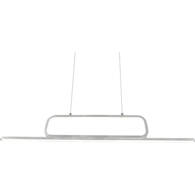 HLW LED White Dimmable LED Pendant Light 38W - Warm White 3000K - Trion Akina Aluminum