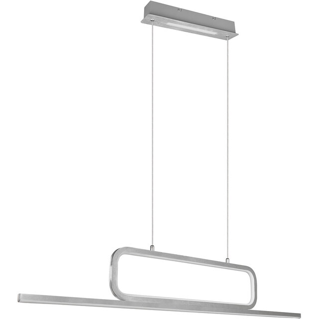 HLW LED Witte Dimbare LED Hanglamp 38W - Warm Wit 3000K - Trion Akina Aluminium