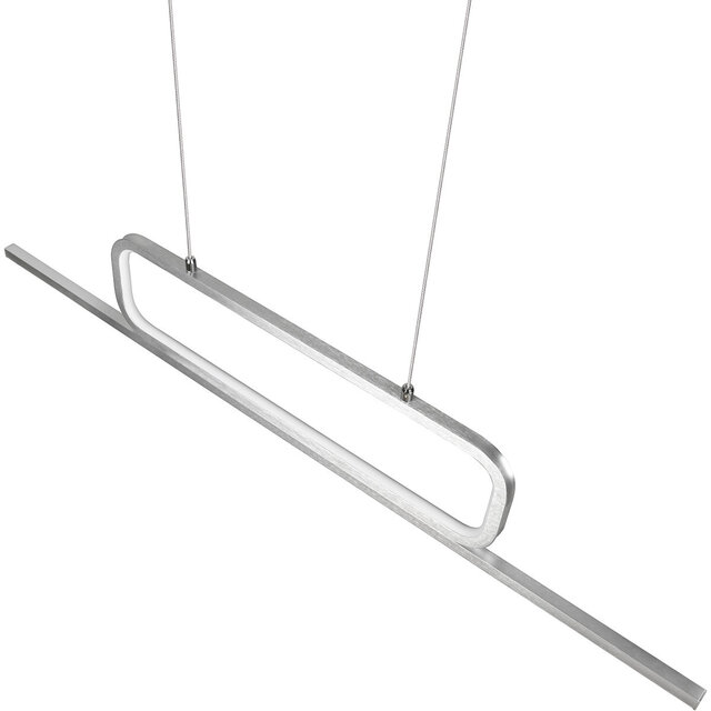 HLW LED White Dimmable LED Pendant Light 38W - Warm White 3000K - Trion Akina Aluminum