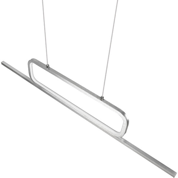 HLW LED Witte Dimbare LED Hanglamp 38W - Warm Wit 3000K - Trion Akina Aluminium HLW LED Witte Dimbare LED Hanglamp 38W - Warm Wit 3000K - Trion Akina Aluminium