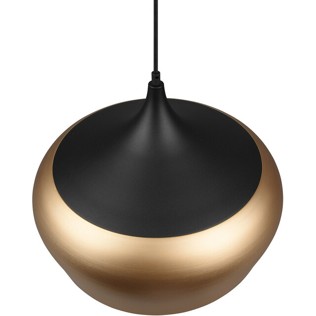 ronde moderne LED hanglamp in matte goudkleur met 45 cm diameter en E27 fitting, 40W vermogen ronde moderne LED hanglamp in matte goudkleur met 45 cm diameter en E27 fitting, 40W vermogen