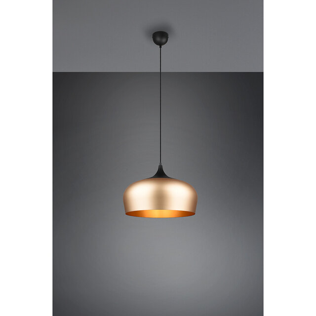 HLW LED Gouden LED Hanglamp Trion Christa - Mat Goud Aluminium, Ø450mm, E27 Fitting