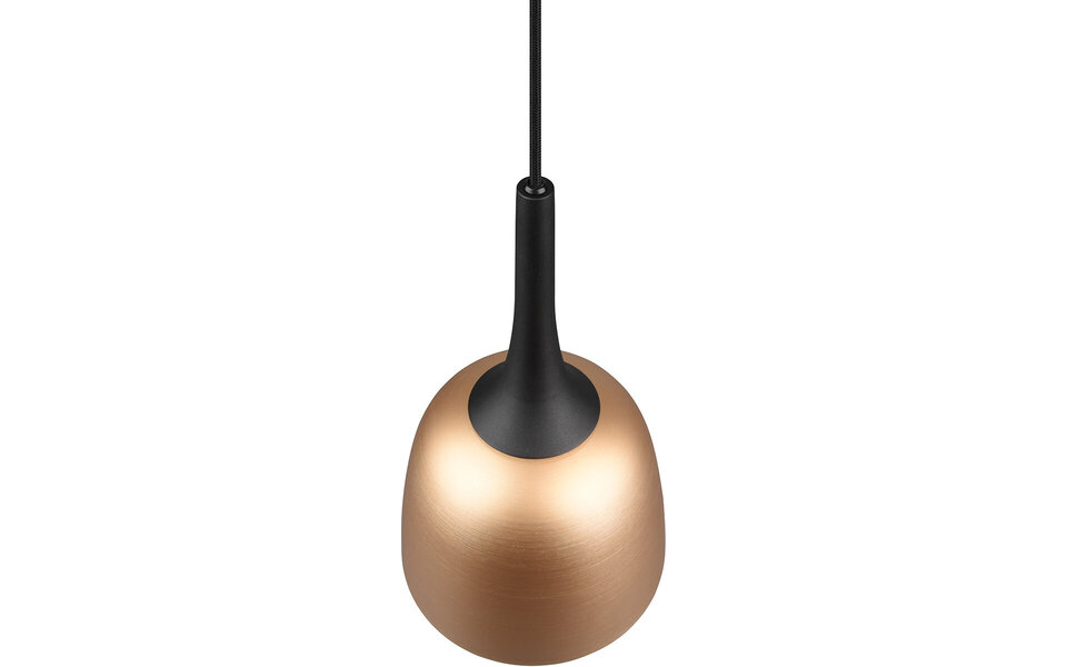 HLW LED Gold LED Pendant Lamp Trion Christa - 3-light, Matte Gold, Aluminum, E27 Fitting