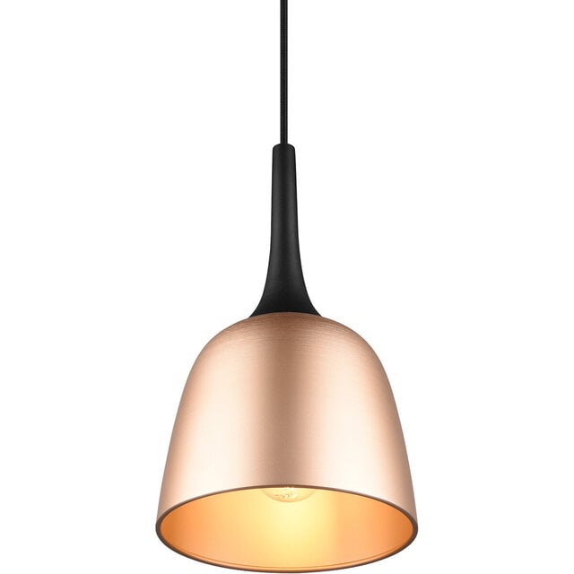 HLW LED Gold LED Pendant Lamp Trion Christa - 3-light, Matte Gold, Aluminum, E27 Fitting