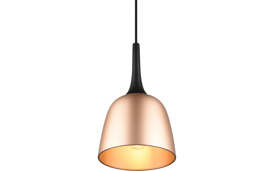 HLW LED Gold LED Pendant Lamp Trion Christa - 3-light, Matte Gold, Aluminum, E27 Fitting