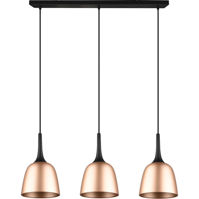 HLW LED Gouden LED Hanglamp Trion Christa - 3-lichts, Mat Goud, Aluminium, E27 Fitting HLW LED Gouden LED Hanglamp Trion Christa - 3-lichts, Mat Goud, Aluminium, E27 Fitting