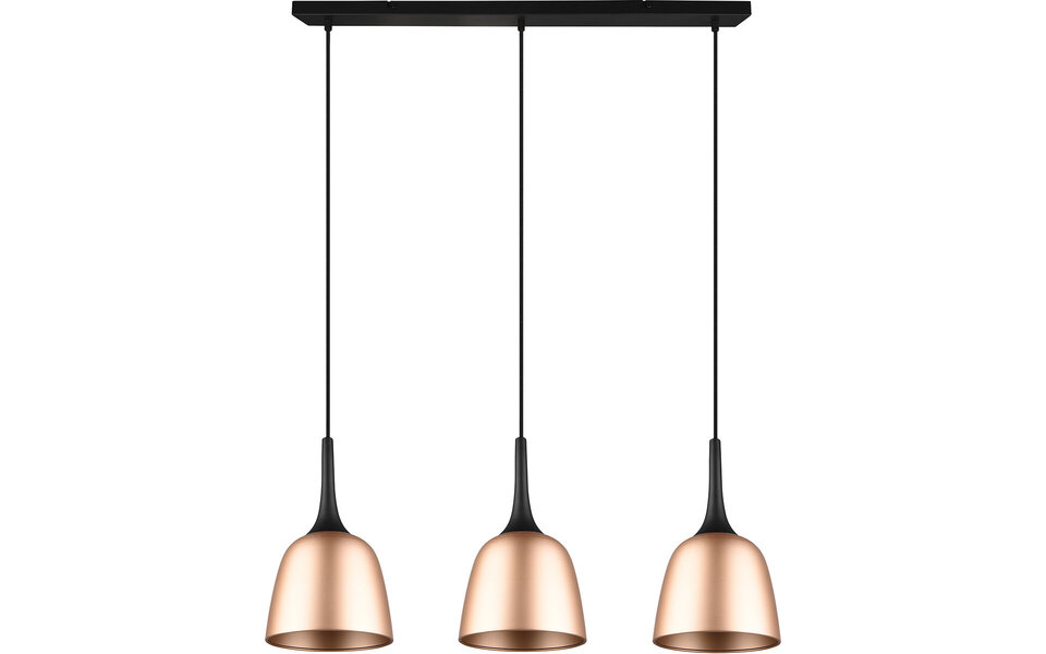 HLW LED Gouden LED Hanglamp Trion Christa - 3-lichts, Mat Goud, Aluminium, E27 Fitting HLW LED Gouden LED Hanglamp Trion Christa - 3-lichts, Mat Goud, Aluminium, E27 Fitting