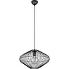 HLW LED Black LED Pendant Lamp Trion Caboli - Round, Matte Black Aluminum, E27 Fitting