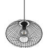HLW LED Black LED Pendant Lamp Trion Caboli - Round, Matte Black Aluminum, E27 Fitting