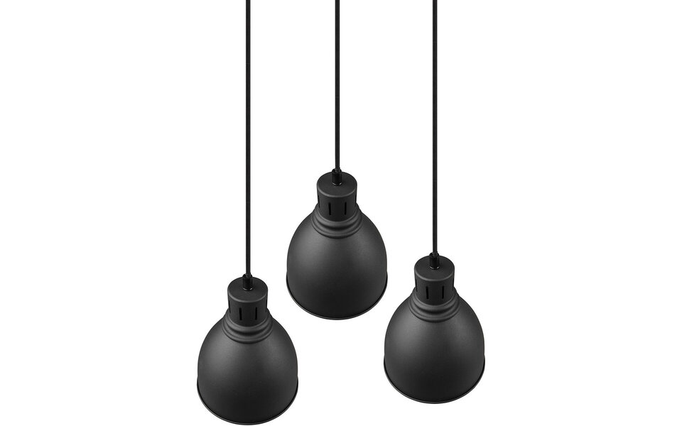 HLW LED Black LED Pendant Lamp Trion Handoll - 3-light Round, Matte Black Aluminum HLW LED Black LED Pendant Lamp Trion Handoll - 3-light Round, Matte Black Aluminum