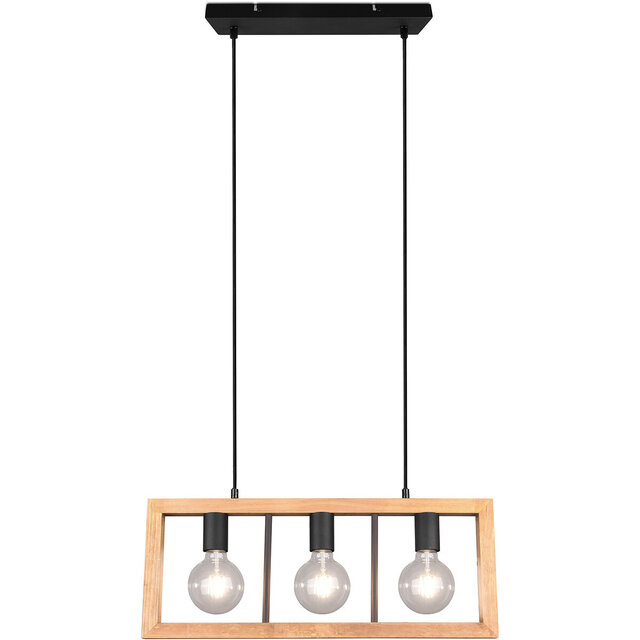 Zwarte moderne LED hanglamp met drie lichtpunten en 10W vermogen Zwarte moderne LED hanglamp met drie lichtpunten en 10W vermogen