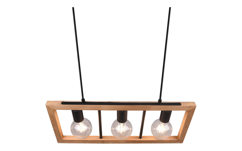 HLW LED Zwarte LED Hanglamp Trion Aplon - 3-Lichts LED Hanglamp met E27 Fitting HLW LED Zwarte LED Hanglamp Trion Aplon - 3-Lichts LED Hanglamp met E27 Fitting