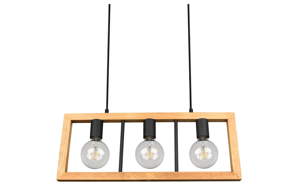 HLW LED Zwarte LED Hanglamp Trion Aplon - 3-Lichts LED Hanglamp met E27 Fitting HLW LED Zwarte LED Hanglamp Trion Aplon - 3-Lichts LED Hanglamp met E27 Fitting